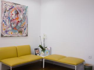 χώρος αναμονής παιδοδοντιατρείου Ευτυχίας Παστρωμά